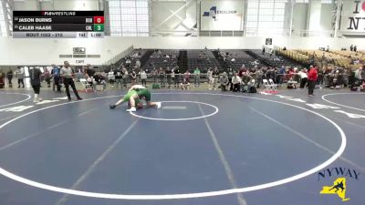 215 lbs Quarterfinal - Caleb Haase, Club Not Listed vs Jason Burns, Lew-Port Wrestling