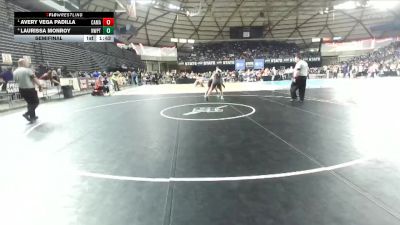 Girls 4A 190 lbs Semifinal - Avery Vega Padilla, Camas (Girls) vs Laurissa Monroy, Newport (Bellevue) (Girls)