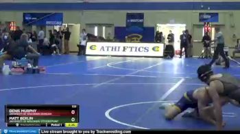 133 lbs Champ. Round 1 - Matt Berlin, University Of Wisconsin-Stevens Point vs Denis Murphy, University Of Wisconsin-Oshkosh