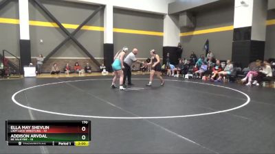 170 lbs Round 3 (16 Team) - Addison Arvdal, NE Valkyrie vs Ella May Shevlin, Lady Luck Wrestling