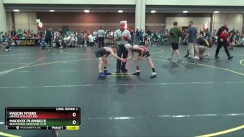 75 lbs Cons. Round 2 - Mason Myers, Armory Athletics Red vs Maddox Plambeck, BEASTWORKS WRESTLING CLUB