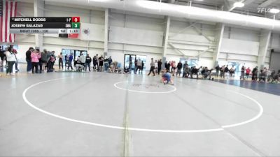 126 lbs Champ. Round 2 - Joseph Salazar, Sanderson Wrestling Academy vs Mitchell Dodds, 1A - Panguitch