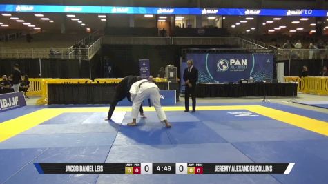 Jeremy Alexander Collins vs Jacob Daniel Leis 2026 Pan Jiu Jitsu IBJJF Championship