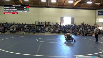 133 lbs Cons. Round 2 - Roberto Lopez, Menlo College vs Dominic Marquez, Cuesta College