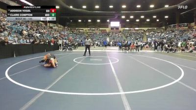 155 lbs Champ. Round 1 - Claire Compton, Andover Hs vs Addison Vogel, Bonner Springs HS