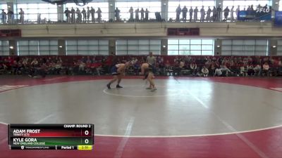 174 lbs Champ. Round 2 - Adam Frost, Trinity (CT) vs Kyle Gora, New England College