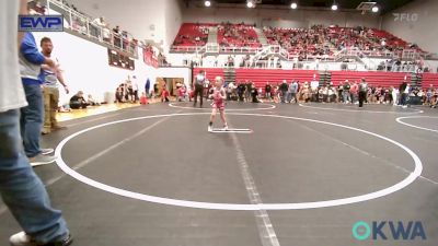 43-46 lbs Rr Rnd 2 - Liliana Villavicencio, ARDMORE TAKEDOWN CLUB vs Sadie Beavers, Harrah Little League Wrestling