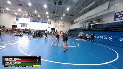 190 lbs Champ. Round 2 - Carsten Scholl, Cheyenne Central vs Hadley Hudson, Thunder Basin