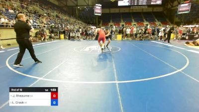 165 lbs Rnd Of 16 - Jake Rheaume, GA vs Liam Crook, WI