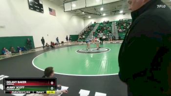 100 lbs 5th Place Match - Delany Baker, Rawlins vs Aubry Scott, Thunder Ridge