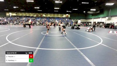 132 lbs Consi Of 64 #1 - Justin Yazzie, AZ vs Colton Hankey, OR