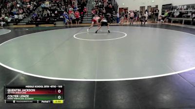 105 lbs Semifinal - Quentin Jackson, Sly Fox Wrestling vs Colter Lenze, Moen Wrestling Academy