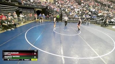 132 lbs Cons. Round 1 - Maddox Waters, Desert Hills vs Chett Kunzler, Bear River