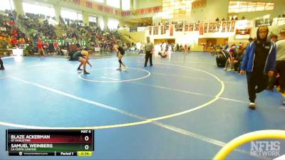 134 Boys Cons. Round 4 - Samuel Weinberg, La Costa Canyon vs Blaze Ackerman, St Augustine