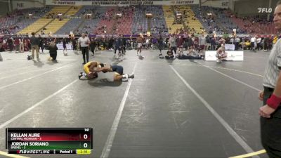 141 lbs Placement Matches (16 Team) - Jordan Soriano, Drexel vs Kellan Aure, Central Michigan