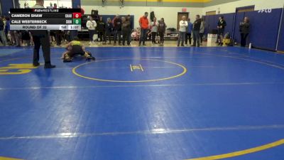 138 lbs Round Of 32 - Cameron Shaw, Chartiers-Houston vs Cale Westerbeck, Sidney