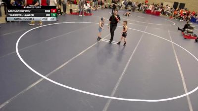 8U - G Cons. Round 2 - Max Dornfeld, St. Francis Gladiators Wrestling Club vs Bo Johnson, Zimmerman Wrestling Club