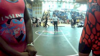 215 lbs Quarterfinal - Freedom McDaniel, Braden River High School vs Kaleb Johns, Funky Monkey