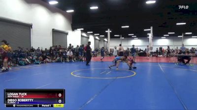 71 lbs Placement Matches (8 Team) - Logan Tuck, New Jersey vs Diego Robertty, Florida