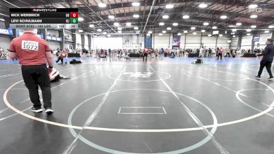 160 lbs Consi Of 16 #1 - Nick Werbrich, OH vs Levi Schulmann, NJ
