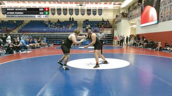 285 lbs Round 2: Quarterfinals - Brody Schuette, Dawson County vs Ayden Parish, Calhoun