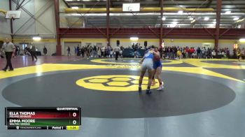 100 lbs Quarterfinal - Ella Thomas, Poland Seminary vs Emma Moore, Walton-Verona