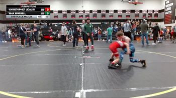 65 lbs 2nd Place Match - Max Morrell, Cobra Wrestling Club vs Christopher Licausi, Knights Youth Wrestling