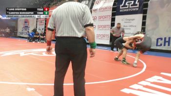 132 Class 4 lbs Champ. Round 1 - Carsten Burkemper, Ft. Zumwalt North vs Luke Steffens, Fort Osage