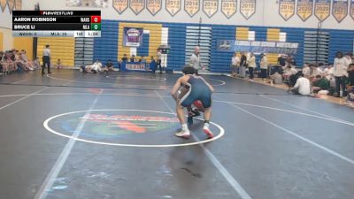 144 lbs Semifinals (8 Team) - Aaron Robinson, Wakulla Hs vs Bruce Li, Mater Lakes Academy