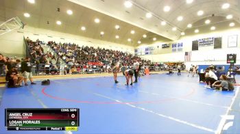 138 lbs Cons. Semi - Angel Cruz, Cathedral City vs Logan Morales, Legacy WC