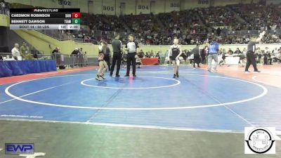 68 lbs Round Of 32 - Caedmon Robinson, Saint's Wrestling Club vs Bennett Dawson, Team Tulsa Wrestling Club