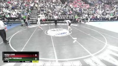 144 lbs Semifinal - Colton Theobald, Payson vs Myka Love, Jordan