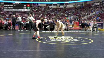 133 lbs Consi 4 - Austin Carfley, Bishop McCort vs Lucas Barr, McGuffey