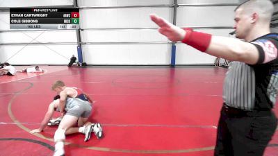 160 lbs Rr Rnd 1 - Ethan Cartwright, All-American Wrestling Club HS vs Cole Gibbons, Micky's Maniacs White