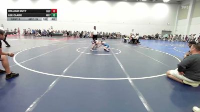 75 lbs Rr Rnd 2 - William Duty, East Carolina Elite - EL vs Lee Clark, 4M Power - EL