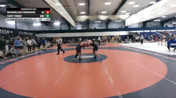 197 lbs 7th Place Match - Maximillion Ferguson, Gettysburg vs Cody Freer, Marymount