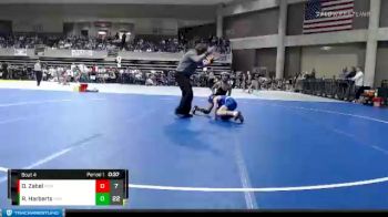 75 lbs Quarterfinals (8 Team) - Owen Zabel, PEM (Plainview/Elgin/Millville) vs Riley Harberts, Adrian