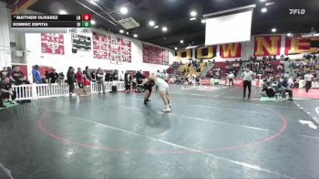 215 lbs 5th Place Match - Dominic Espitia, South Hills vs Matthew Olivarez, La Mirada