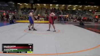 285 lbs Round 3 (4 Team) - Olson Robinson, 6A Newberg 2 vs Kallen Saffer, 6A Oregon City