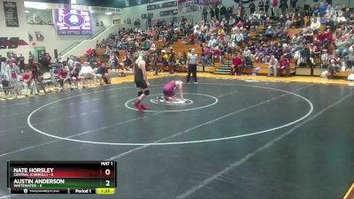 190 lbs Round 1 (16 Team) - Nate Horsley, Central (Carroll) vs Austin Anderson, Whitewater