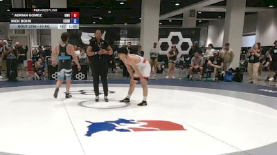 70 kg 1st Place Match - Adrian Gomez, United Wrestling Club vs Nick Bohn, Curby 3 Style Wrestling Club