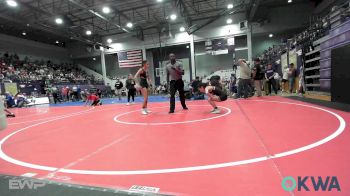 97 lbs Rr Rnd 2 - Rayna Reyes, Sperry Wrestling Club vs Loren Hodge, Pawhuska Elks Takedown