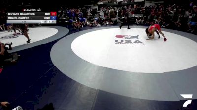 144 lbs Jeovany Navarrete, NAWA - North Area Wrestling Association vs Miguel Onofre, CMWA - Coastal Mountain Wrestling Association