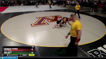 120 lbs Quarterfinal - Ben Bast, West Bend vs Charles Vanier, Eden Prairie