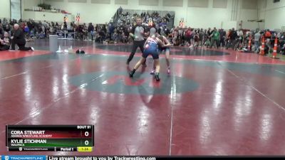 105 lbs Round 2 - Cora Stewart, Askren Wrestling Academy vs Kylie Stichman, Waupaca