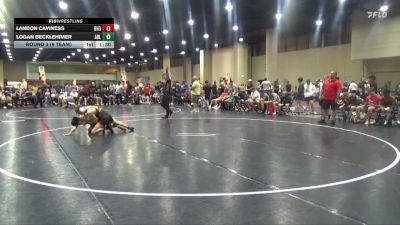 132 lbs Round 3 (6 Team) - Landon Caviness, Black Hive #3 vs Logan Becklehimer, Assassins Black