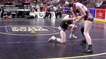 136 lbs First Round - Briella Walk, Montgomery-G vs Isabella Garrett, Gettysburg-G