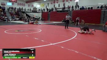 157 lbs Cons. Round 2 - Isaac Echebarria, Fulton (H.S.) vs Jude Seebeck, Iowa City, City High