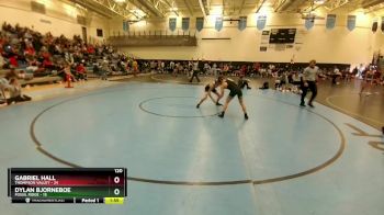 120 lbs Finals (2 Team) - Gabriel Hall, Thompson Valley vs Dylan Bjorneboe, Fossil Ridge