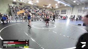 155 lbs Semifinal - Duda Rodrigues, Newport Harbor vs Andrea Vidrio, Western